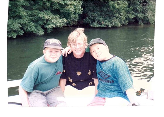 Janet and Boys on Boat