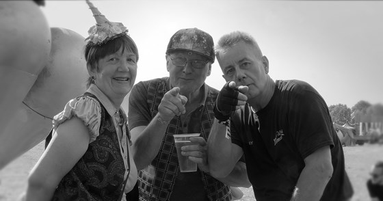 Happy times, Kathy, Bax and Barry at Maui Waui Music Festival August 2017.