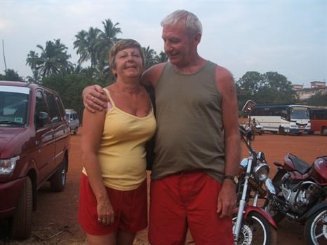 Us in Goa India our last holiday together x December 2009
