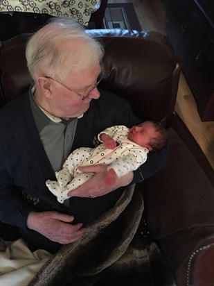Great grandad with Emily