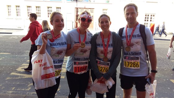 Finishing line at the last charity run (Cardiff Half). 