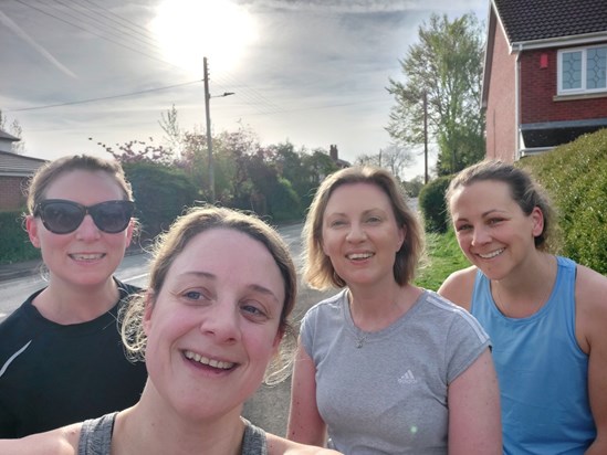 An early Bank Hol run with the girls 