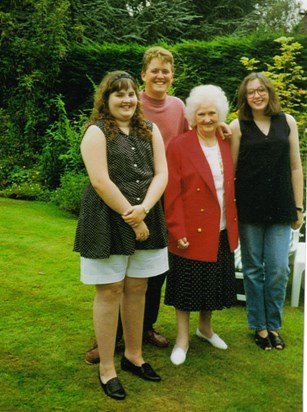 Lucy,Trish,NanNan and Adam,Lucy was 11