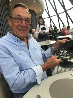 Dad at The Gherkin