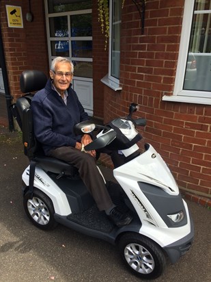 Grandad coming to meet me for lunchtime fish and chips on my lunch break during Summer 2016 x