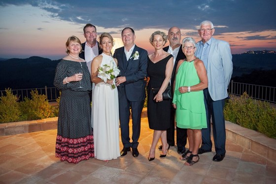 Wedding memories - so lovely to have Ray and Mary with us in Italy 2014