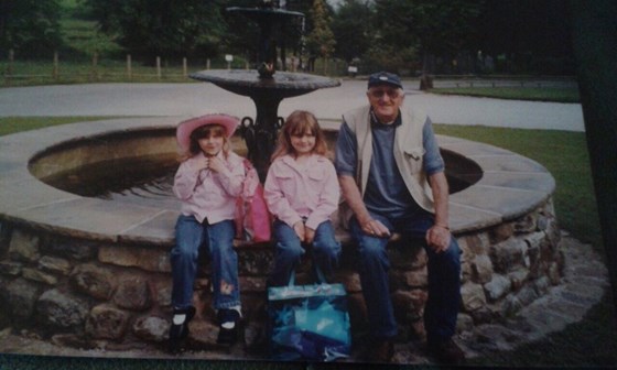Pops with his granddaughters brooke and Shannon