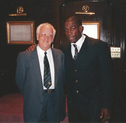 Chris with Frank Bruno