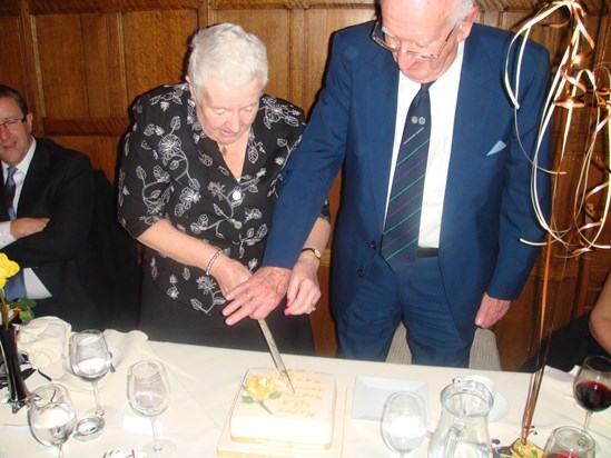 mum & dad cutting the cake on their 50th wedding anniversary, very special moment xxxxx