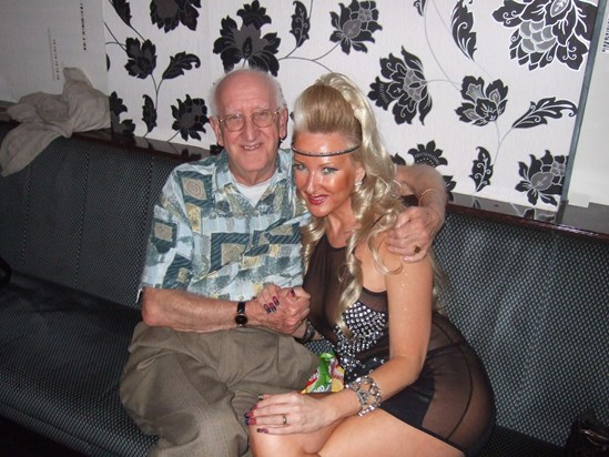 Dad with Kathy-Jane on a night out in L'pool, love you daddy xxxxxxxx