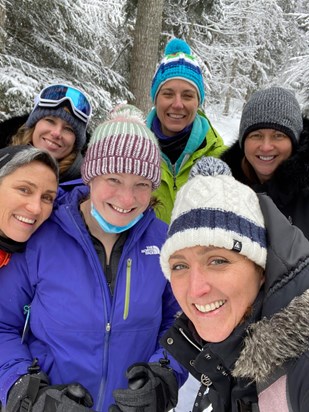 Snowshoeing with the girls Jan 2021