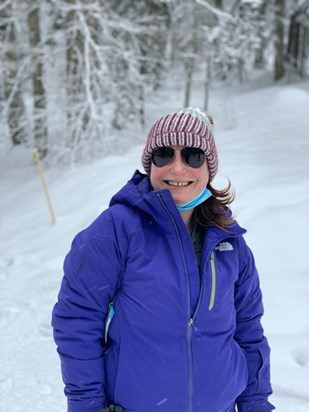 January 2021 - snowshoeing with the girls 