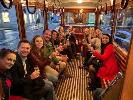 We had so much fun that evening, enjoying the nice Czech champagne in the historical tram! Great Prague ASW Europe Summit :) 