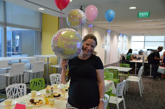First baby shower in Singapore P&G office
