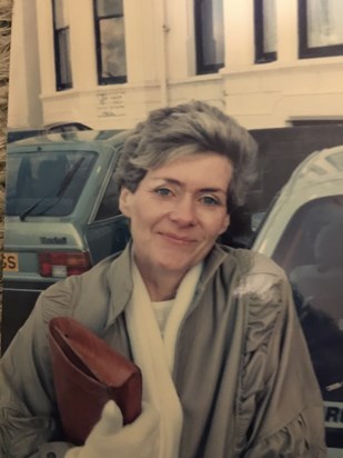 Another hairstyle and how she loved that jacket!