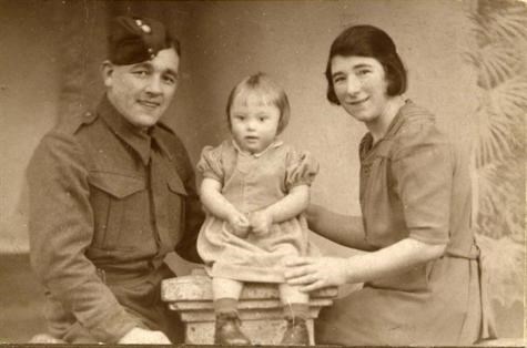 Jean with her Mam & Dad