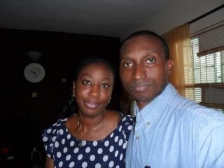 Our lovely Fadekemi and her charming husband