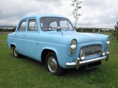 Ford Prefect 1959 (don't know the exact model name or model year he bought)