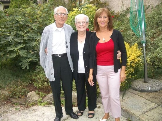 In the courtyard of the house in France. Mum loved it there xx