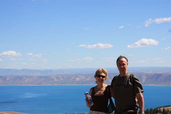 Sue loved the big open skies - Bear Lake - USA