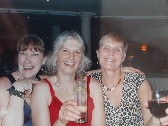 Dec 2013. Angela, Sue & Chris at Toynbee VI Christmas Party. So many good times that we had together over the years, so many great memories ??. Thank you for being in our lives, we will miss you Sue. Xxx