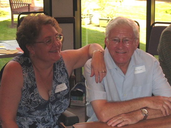 Vanessa and Frank at one of the many church lunches they used to attend.