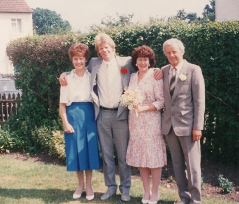 Kim and Steve's wedding day - 25th June 1982