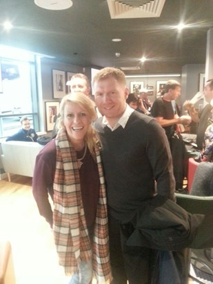 Mikayla even made Paul Scholes smile :o)