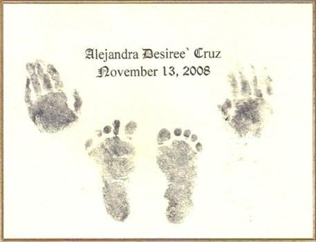 Alejandra's Footprints & Handprints