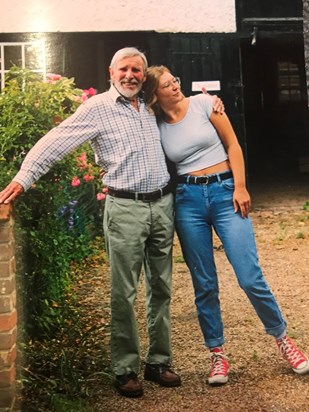 Stuart and his middle daughter, Charlotte