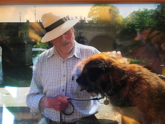 Stuart and his Freddie dog