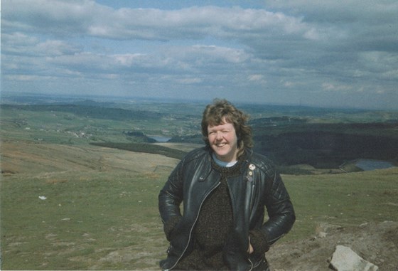 Pauline on Saddleworth Moor