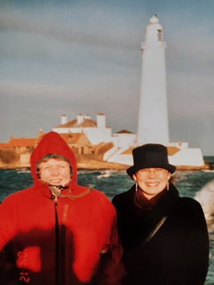 Pauline and Catherine at Whiley Bay