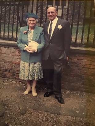 At Roger & Pauline’s wedding 1989