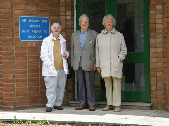 Gwen Trevor and Trevors sister Betty visiting the old hostel June 2008