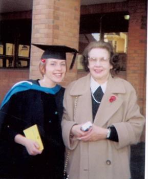 Mum & Rosie   Graduation Ceremony 1998
