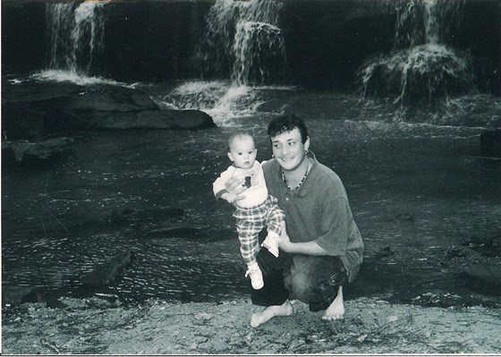 Cameron's last photo with his dad Philip.