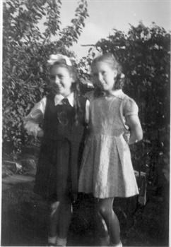 Margaret, right, with friend janice Entwistle (nee Turner)