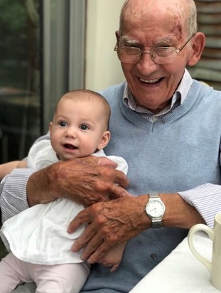 Poppy and Great Grandad - Summer 2018. 