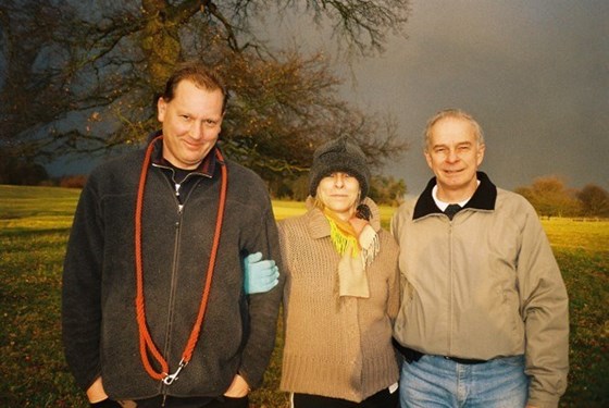 With Michael and sister Jilly