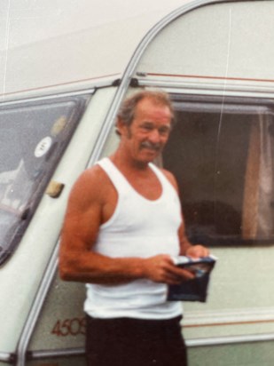 Bob at Dawn's Caravan in Dorset