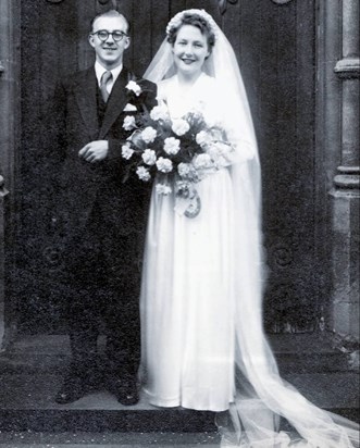 Peter and Joyce Bailey Wedding Day August 26th 1950