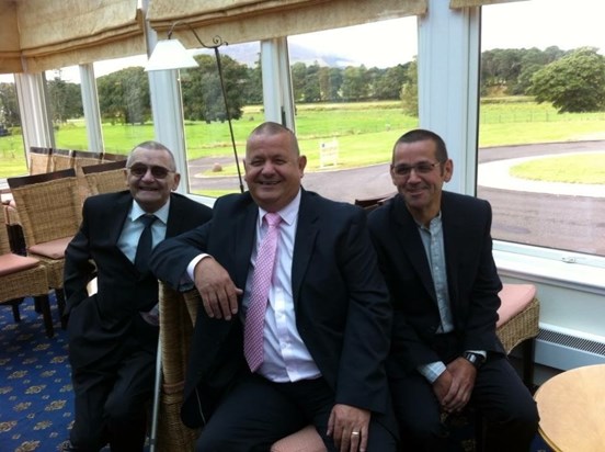 Dad with his two brothers John and Billy at Tammy’s wedding 