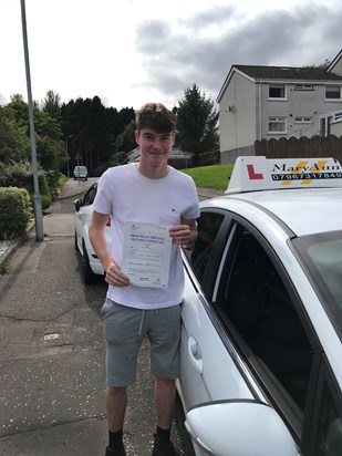 Dylan passing his driving test 