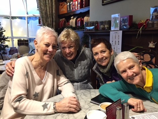 Left to right, Lynne, Jan, Kat and Janis 2017 Broadway 