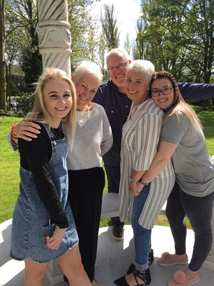 Lynne with Ian, Pauline, Amy and Ellie May 2017