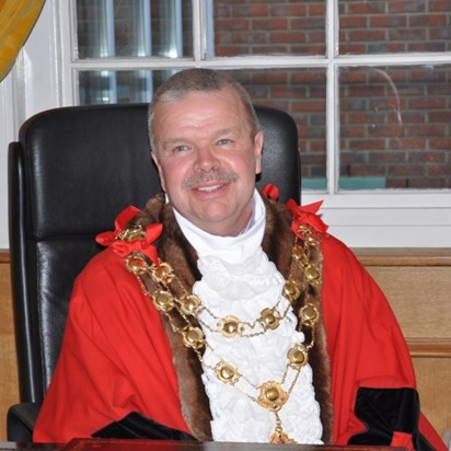 Cllr. Rob Foote as Mayor of Epsom & Ewell