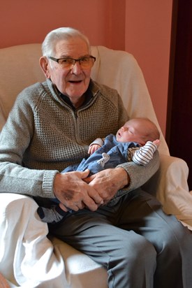 Tony with his 1st Great Grandson Freddie