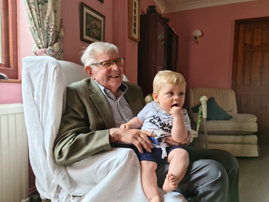 Tony and his Great Grandson Freddie