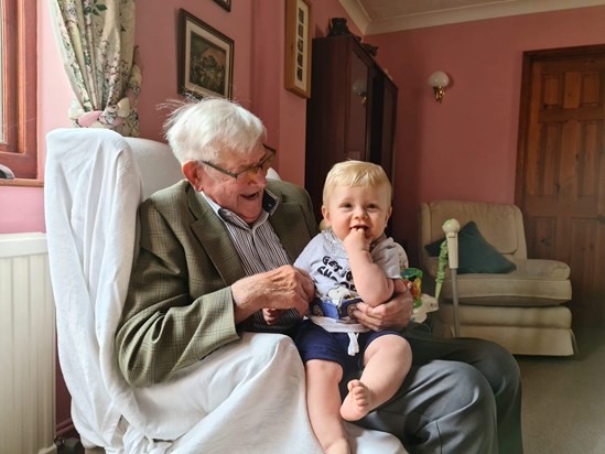 Tony and Great Grandson Freddie